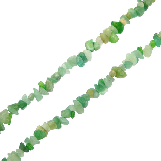 Irregular Chip Stone Beads 5-8mm Gemstones Crystal Loose Bead for Jewelry Making Bracelet Necklace DIY Craft Finding (Green Aventurine)