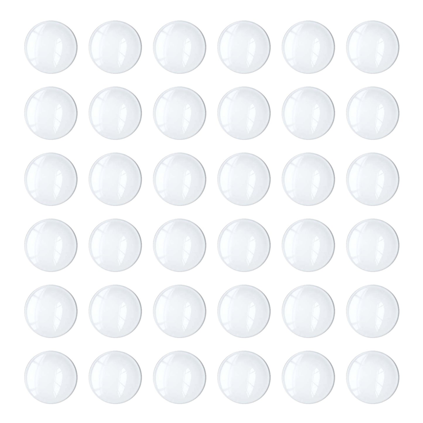 Transparent Glass Cabochons Clear Round Flat Back Dome Tile Cabochon Covers for Cameo Photo Pendant Jewelry Making