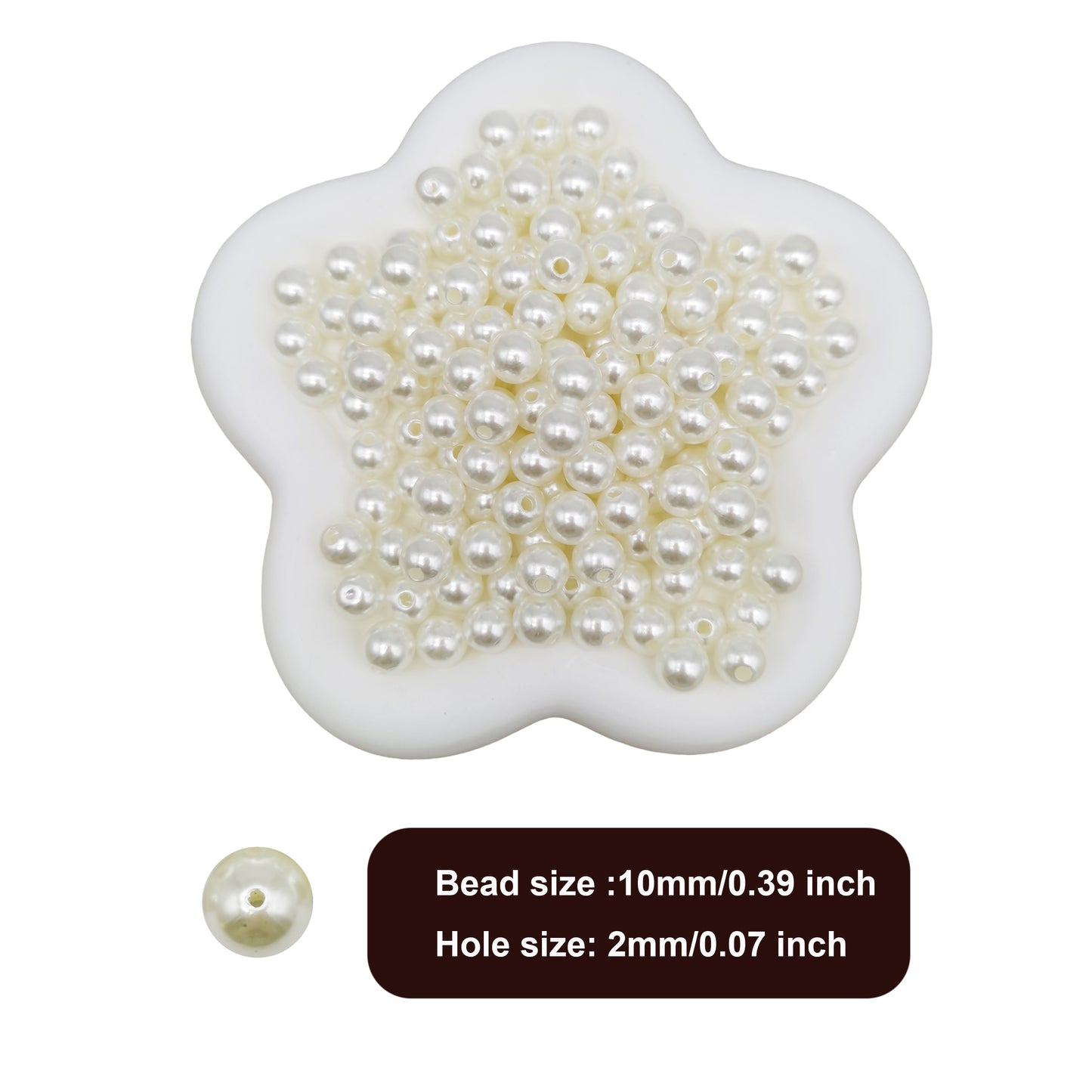 200-3000pcs Beige Pearls Beads,Plastic Faux Pearl with Hole,Loose Spacer Beads for Jewelry Making,Bracelets Necklaces Earrings DIY Accessory,Crafts Vase Filler Decoration 4mm 6mm 8mm 10mm 12mm